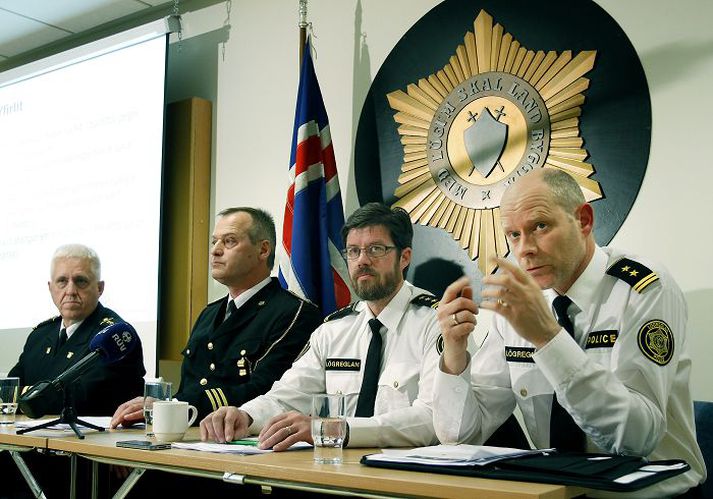 Lögreglan kynnti afrakstur rannsóknar sinnar á blaðamannafundi í apríl.