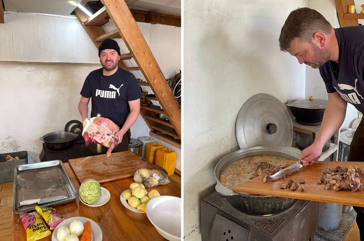 Ásmundur Einar er sennilega einn fárra sem hefur eldað mongólsk-íslenska kjötsúpu. 