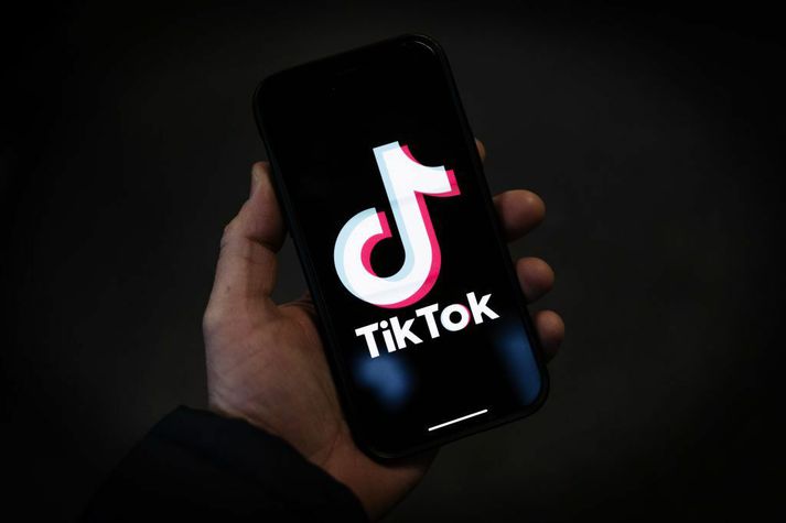 Athæfi drengjanna, að sparka í útidyrahurðir ókunnugs fólks, er víst vinsælt á samfélagsmiðlinum TikTok.