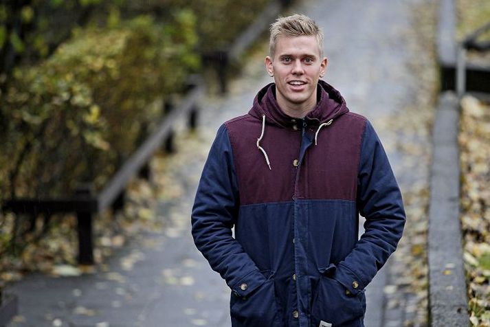 Jón Ragnar Jónsson landaði plötusamningi við Sony með því að halda einkatónleika fyrir tónlistarmógúlinn L.A Reid á skrifstofu hans í New York. Fréttablaðið/pjetur 
