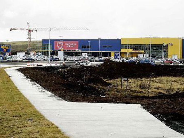 Frá byggingu Ikea í Urriðaholti.