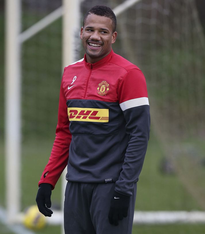 Bebe á æfingu hjá United á dögunum.