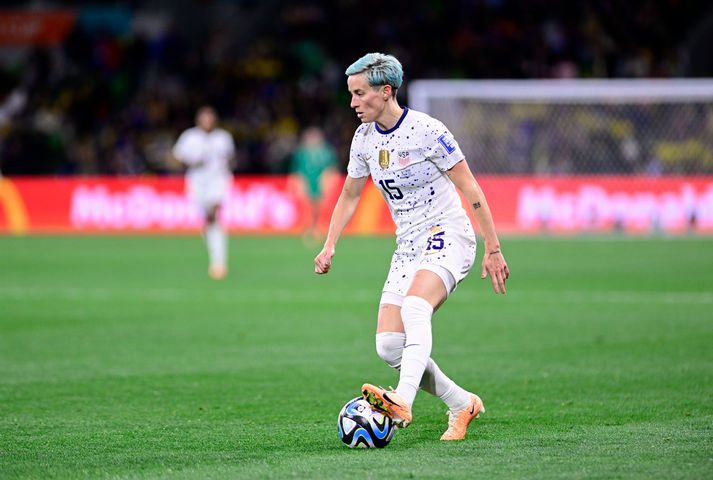 Megan Rapinoe á að baki 17 ára langan landsliðsferil.