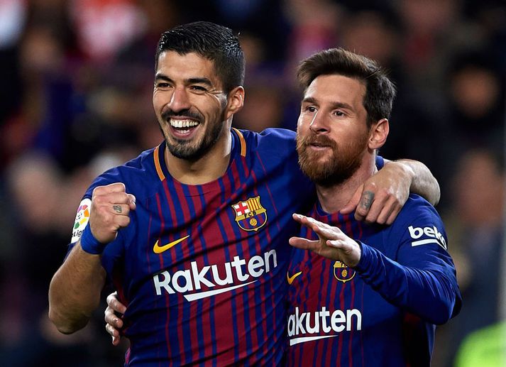 Luis Suárez og Lionel Messi fóru á kostum sem samherjar hjá Barcelona á sínum tíma.