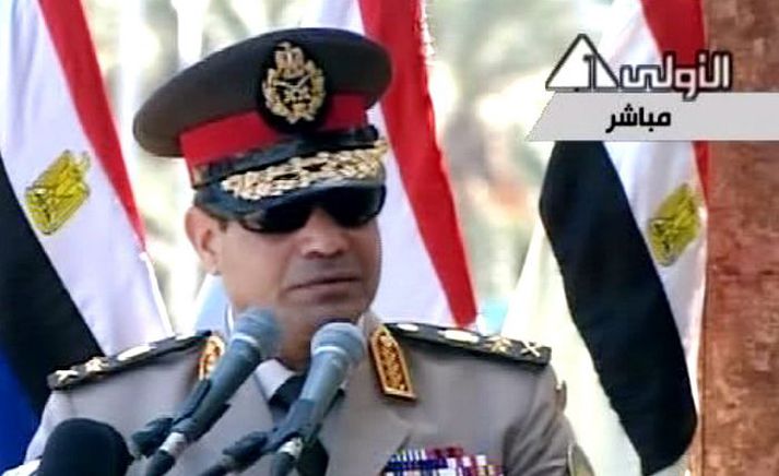 Abdel Fattah el SIsI, yfirmaður egypska hersins, varnarmálaráðherra og aðstoðarforsætisráðherra.