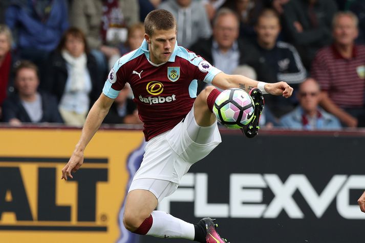 Jóhann Berg hefur komið við sögu í öllum leikjum Burnley á tímabilinu.