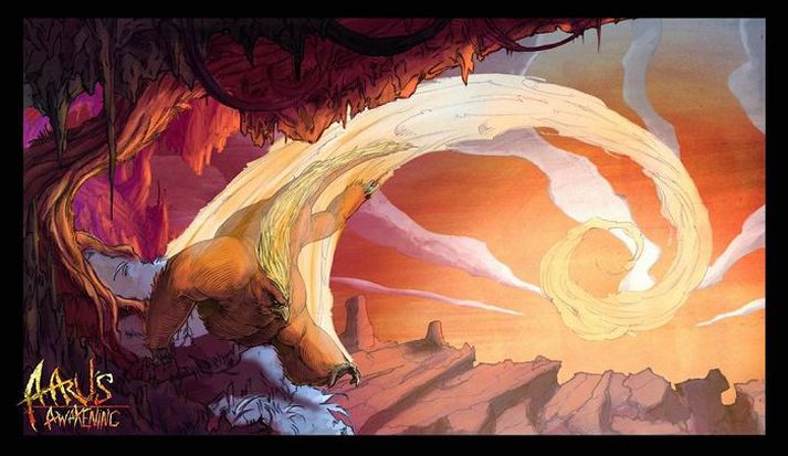 Aaru‘s Awakening er leikur sem Ingþór og Tyrfingur eru með í vinnslu ásamt fleirum.