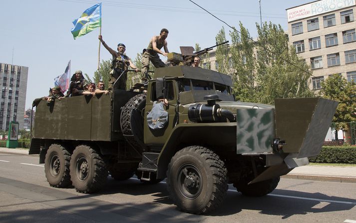 Aðskilnaðarsinnar í Donetsk.