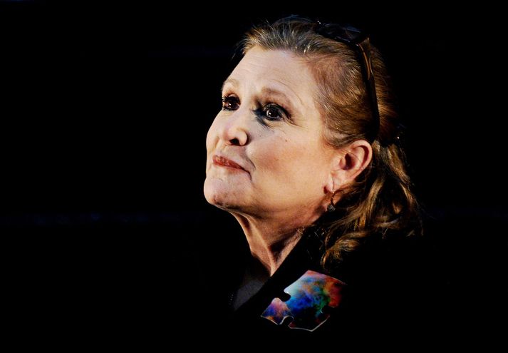 Carrie Fisher öðlaðist heimsfrægð sem Lilja prinsessa í Stjörnustríði.