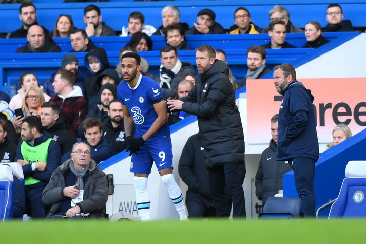 Pierre Emerick-Aubameyang er ekki í Meistaradeildarhópi Chelsea en Potter býst þó ekki við vandræðum af hálfu Aubameyang.