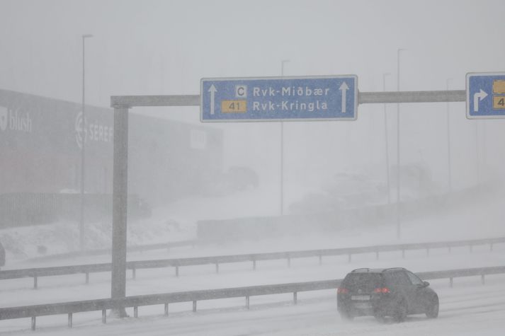 Fáir eru á ferli þennan morguninn.