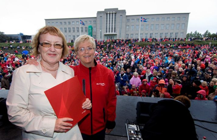 Þórunn Sigurðardóttir og Birna Einarsdóttir.