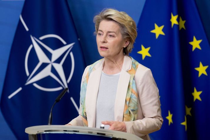 Ursula von der Leyen er forseti framkvæmdastjórnar Evrópu.