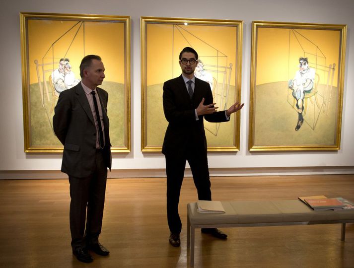 Verkið er í þremur hlutum en það er af góðvini Bacons, Lucien Freud.