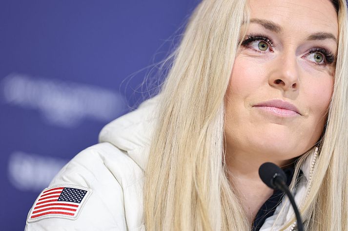 Lindsey Vonn er ein stærsta stjarna Vetrarólympíuleikanna í ár. Hún er staðráðin í að keppa á sunnudaginn.