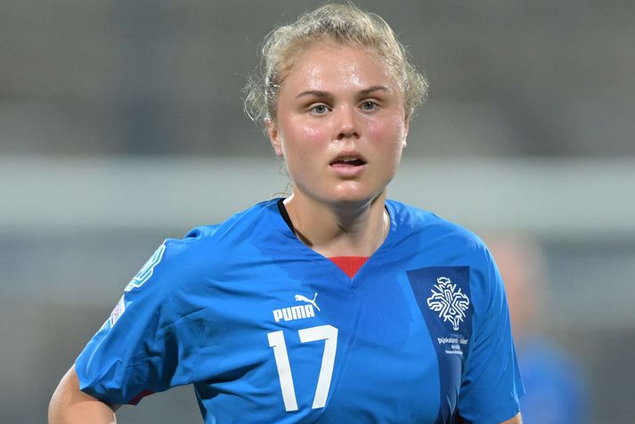 Agla María Albertsdóttir er í fyrsta sinn í byrjunarliði íslenska landsliðsins í eitt og hálft ár.