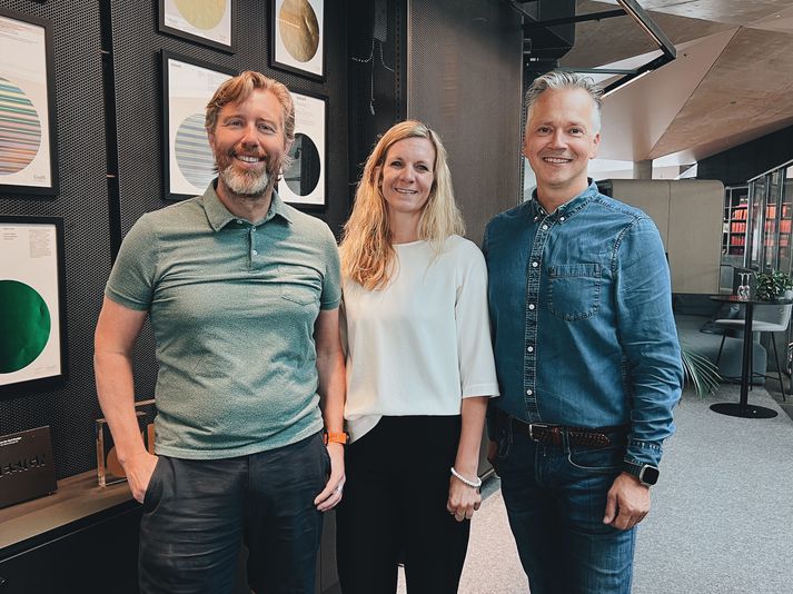 Valgeir Magnússon framkvæmdastjóri TBWA\Norway og stjórnarformaður Pipar\TBWA, Silje M. Storhaug framkvæmdastjóri SDG og Nicolay Jernberg aðstoðarframkvæmdastjóri TBWA\Norway.