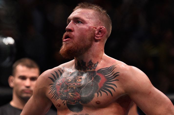 Conor McGregor tapaði sínum fyrsta bardaga í UFC.