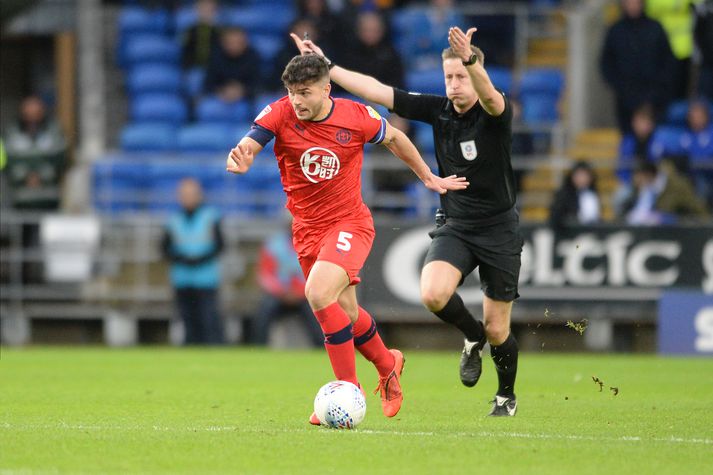 Sam Morsy skoraði sigurmark Wigan gegn toppliði WBA í dag.