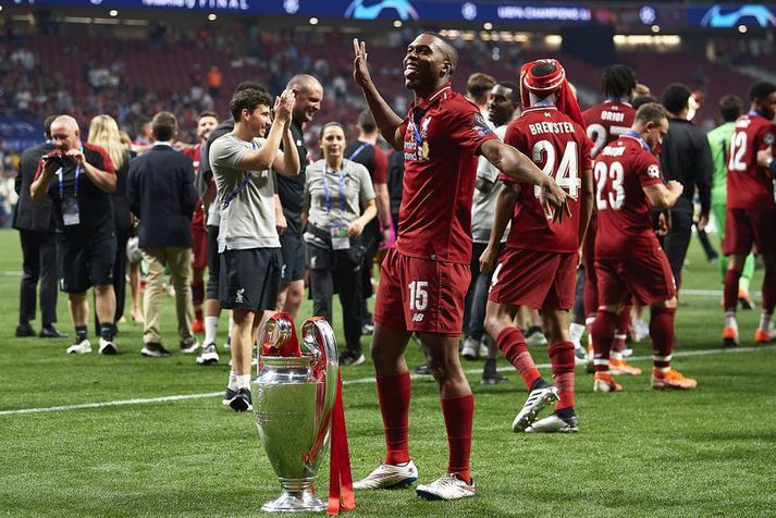 Daniel Sturridge endaði tíma sinn hjá Liverpool sem Evrópumeistari.