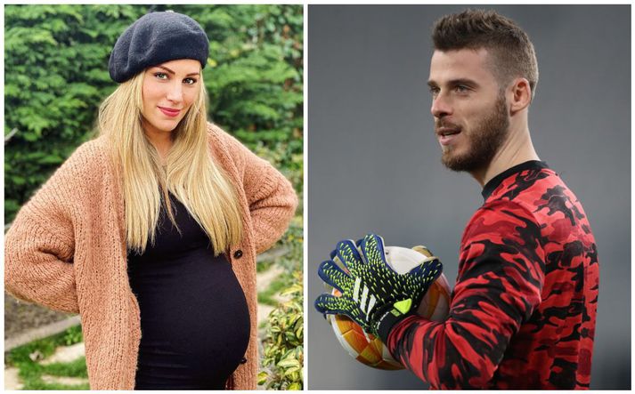 Edurne og David de Gea eru að verða foreldrar.