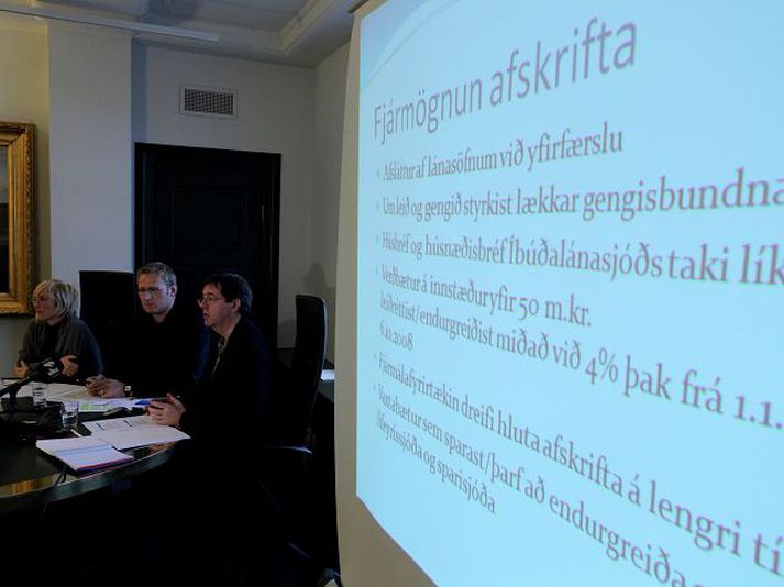 Andrea J. Ólafsdóttir, Friðrik Ó. Friðriksson og Marinó G. Njálsson kynntu hugmyndir samtakanna.