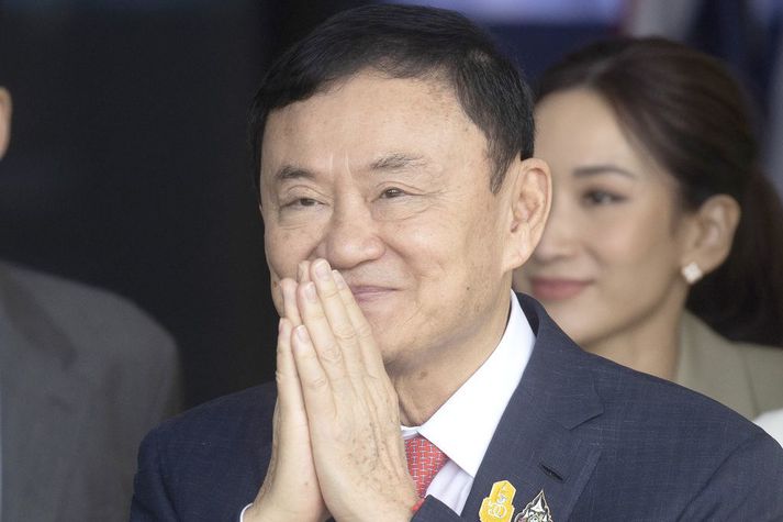 Thaksin Shinawatra við komuna til Taílands þriðjudaginn 22. ágúst 2023.