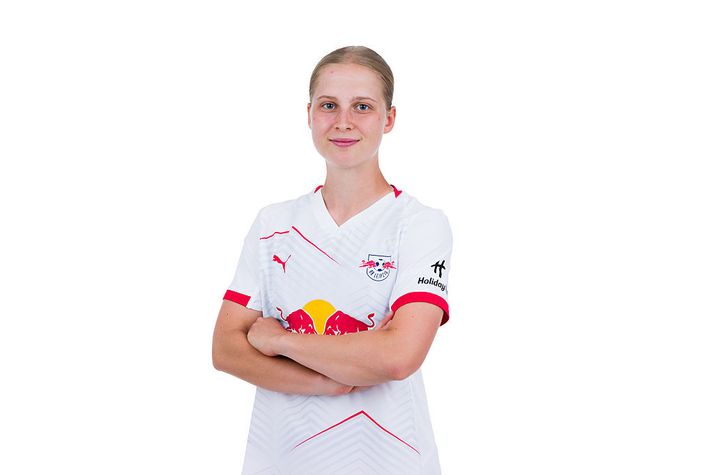 Emilía Kiær Ásgeirsdóttir var á skotskónum fyrir Leipzig í dag.