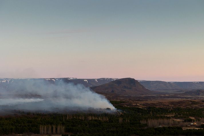 Gróðureldurinn í Heiðmörk í gær kallaði á viðbrögð til að vernda vatnsból og vatnsverndarsvæði borgarinnar.