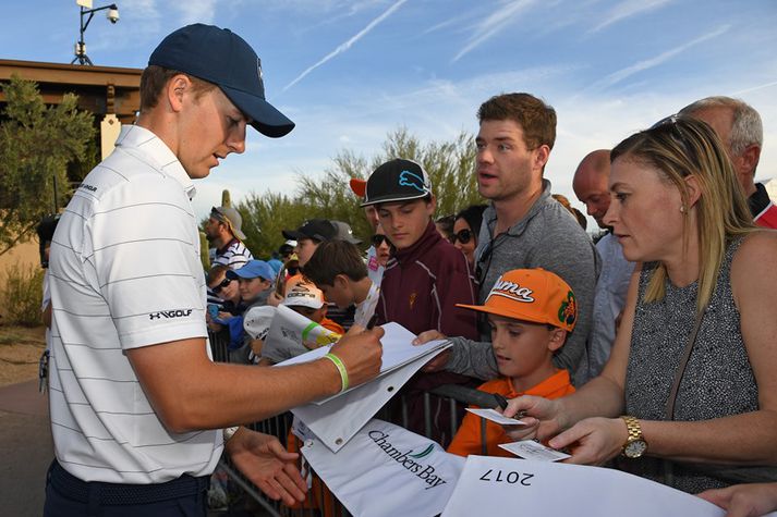 Spieth gefur ekki hverjum sem er eiginhandaráritun.