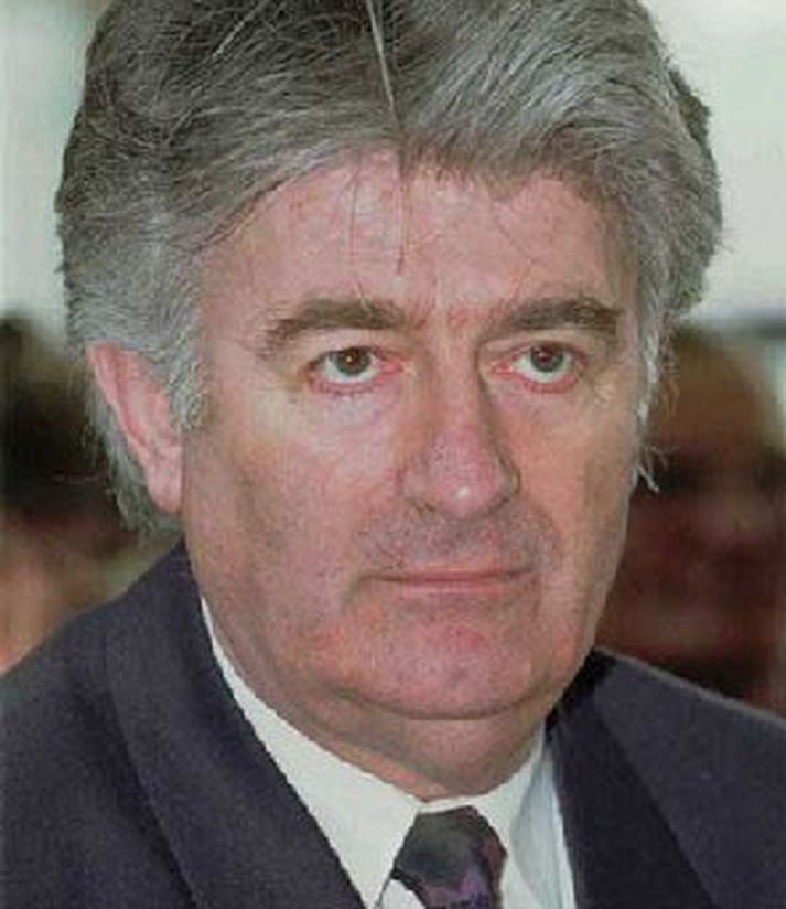 Radovan Karadzic, leiðtogi Serba í Bosníu.