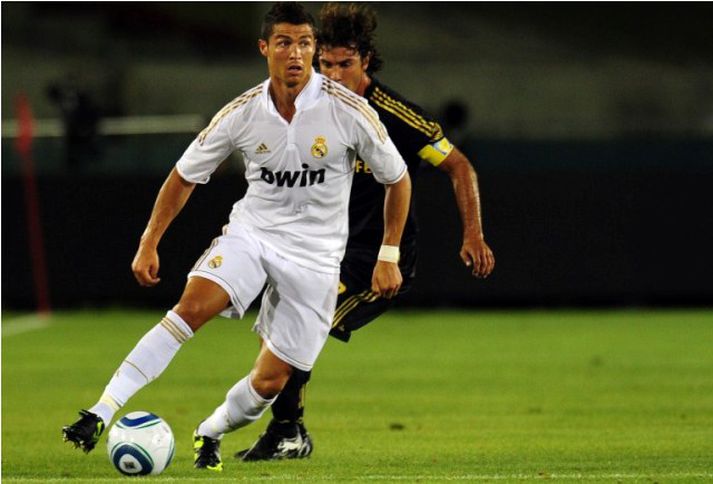Cristiano Ronaldo í leiknum í gær.