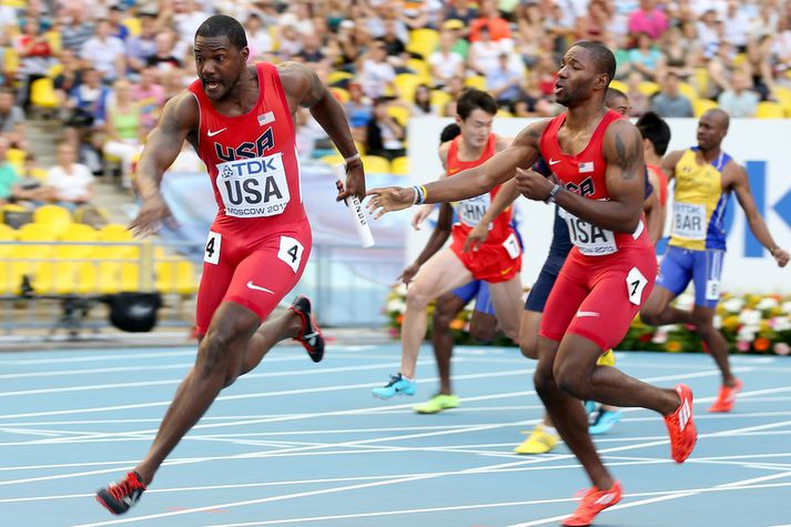 Justin Gatlin kom sterkur til baka eftir tveggja ára bann fyrir að falla á lyfjaprófi.
