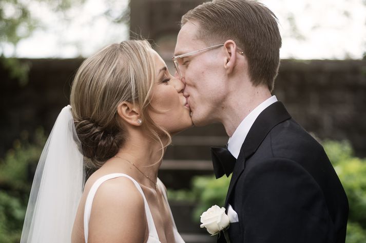 Læknarnir Telma Jóhannesdóttir og Ingi Pétursson giftu sig 13. júní.