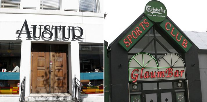 Árásirnar áttu sér meðal annars stað inni á skemmtistöðunum Austur og Glaumbar.