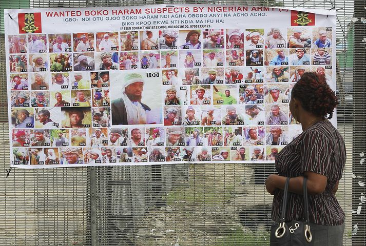 Boko Haram rændi 219 stúlkum úr þorpinu Chibok árið 2014.