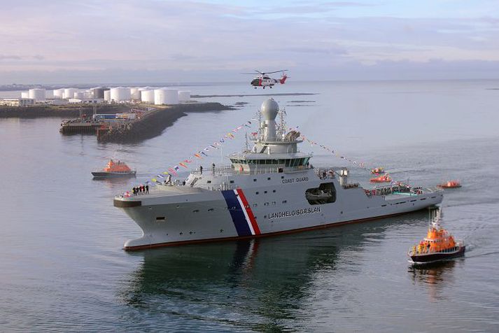 Skipta þurfti um aðra vél Þórs í Noregi nýverið, og er skipið nýkomið aftur til landsins eftir viðgerðina.