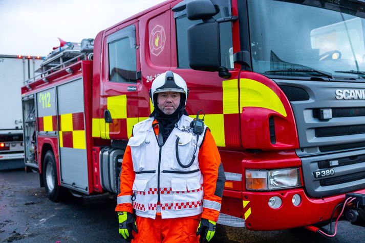 Einar Sveinn Jónsson er slökkviliðsstjórinn í Grindavík. 