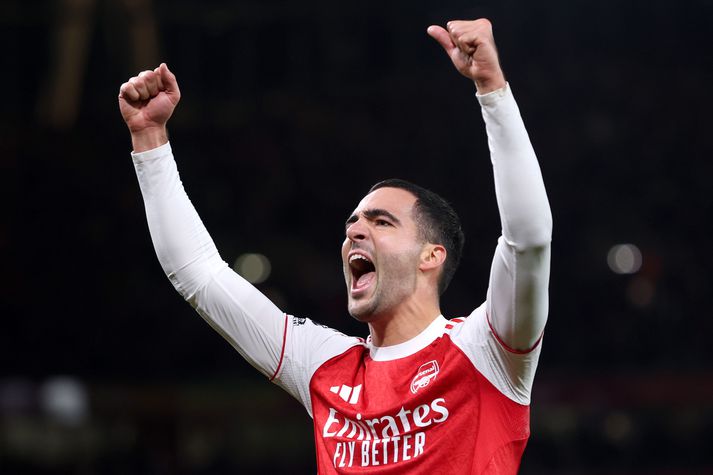 Mikel Merino var maðurinn á bak við bæði mörk Arsenal-liðsins í sigrinum í kvöld.