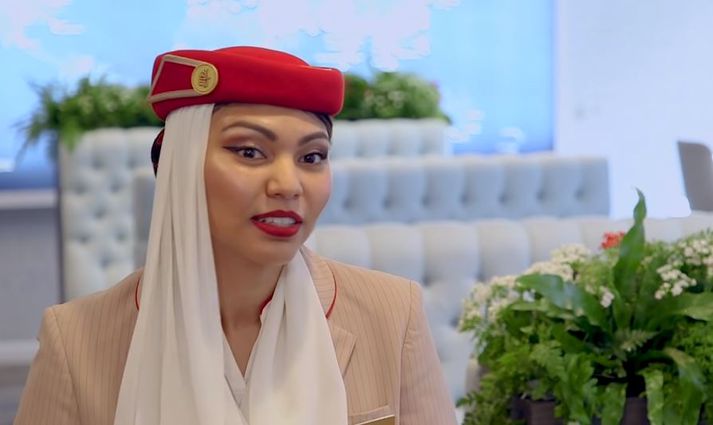 Siti Nurazlin segir frá því hvernig lífið er sem flugfreyja hjá Emirates.