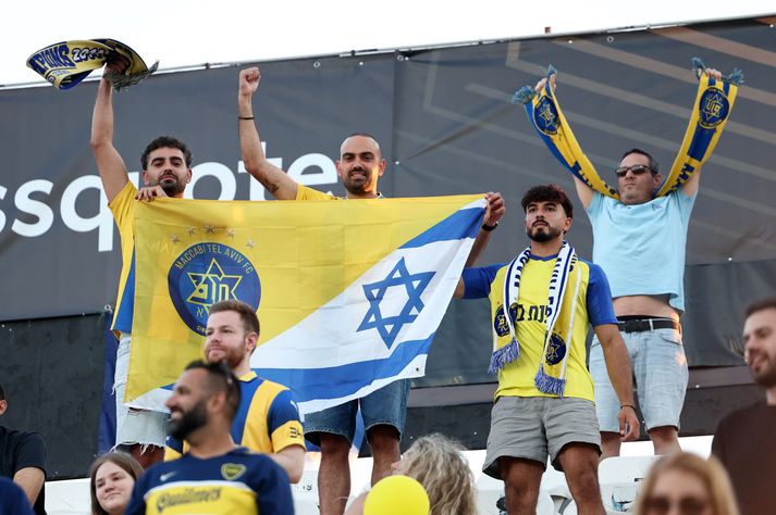 Stuðningsmenn Maccabi Tel Aviv mættu til Grikklands í september.