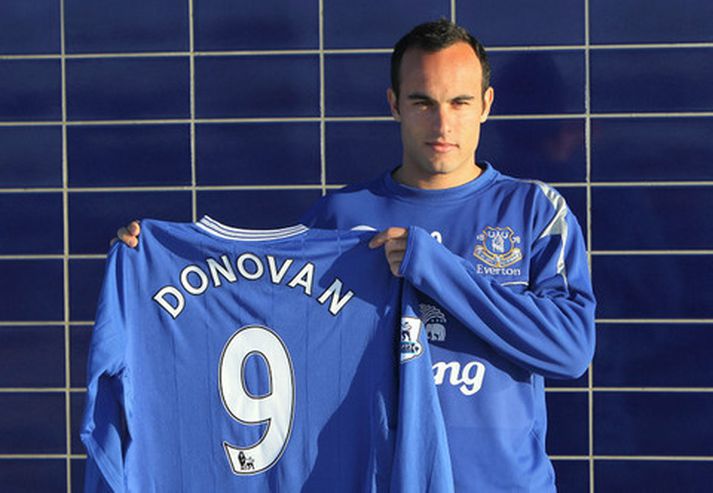 Landon Donovan í Everton-treyjunni.