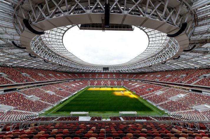 Luzhniki Stadium í Moskvu, þar sem opnunarleikur mótsins fer fram sem og úrslitaleikurinn.