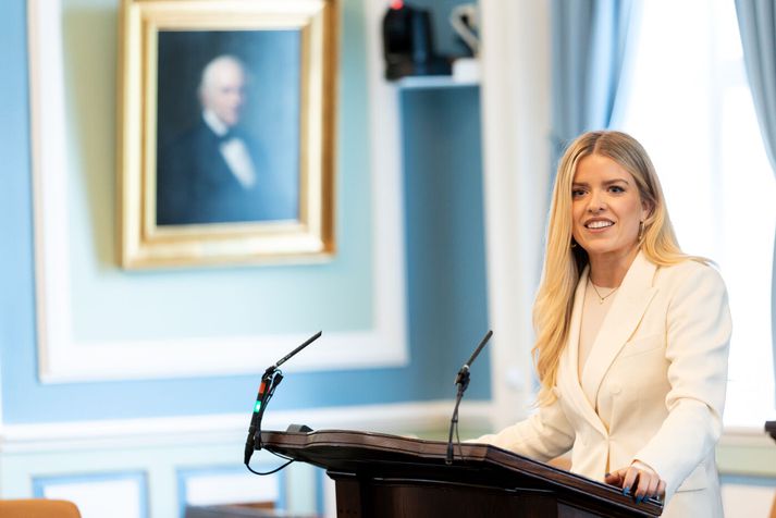 Áslaug Arna þakkaði þingheimi fyrir síðustu tíu ár. 