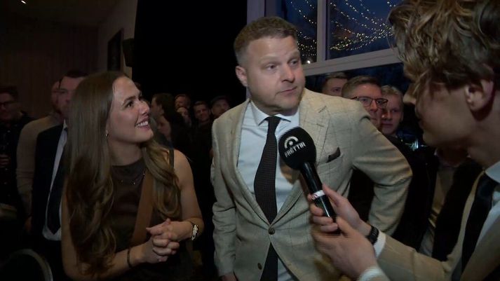 Hilmar og Jana voru eðli málsins samkvæmt sátt. 