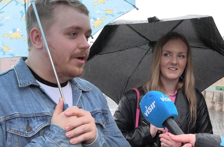 Ben og Lilliana voru mætt sérstaklega til Liverpool til að drekka í sig Eurovision-stemninguna þegar Eurovísir hitti þau.