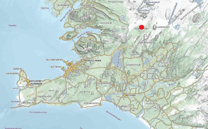 Stærri skjálftarnir fundust báðir í uppsveitum Árnessýslu en sá fyrri fannst einnig á Kjalarnesi og í Borgarfirði.