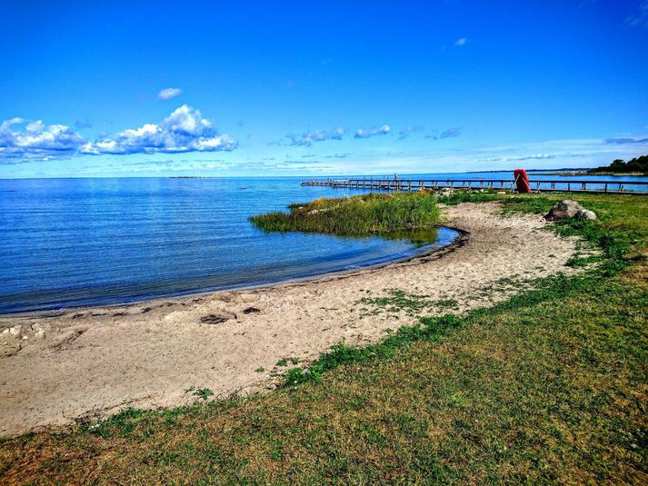 Strönd nærri Borgholm á Öland. Myndin tengist fréttinni ekki beint.