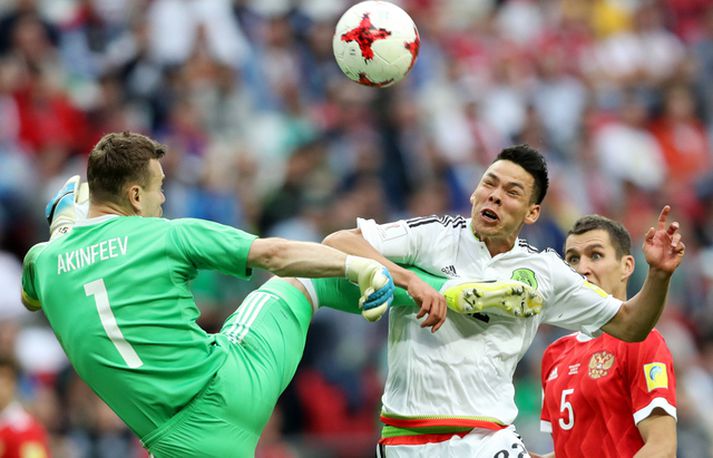 Igor Akinfeev gerði sig sekan um stór mistök í dag