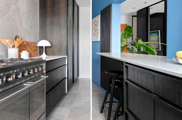 Íbúðin hefur verið endurnýjuð og hönnuð á afar glæsilega máta.